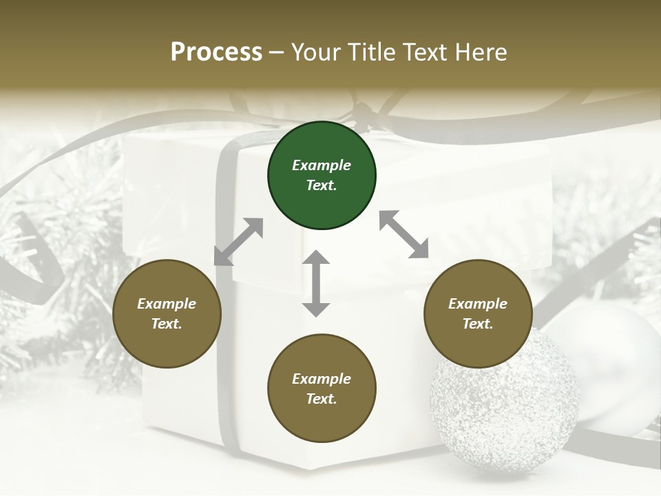 Gift Silver Box PowerPoint Template