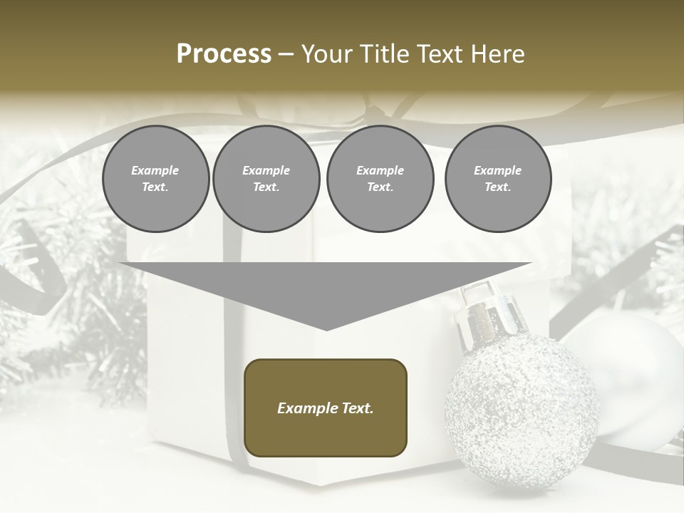 Gift Silver Box PowerPoint Template
