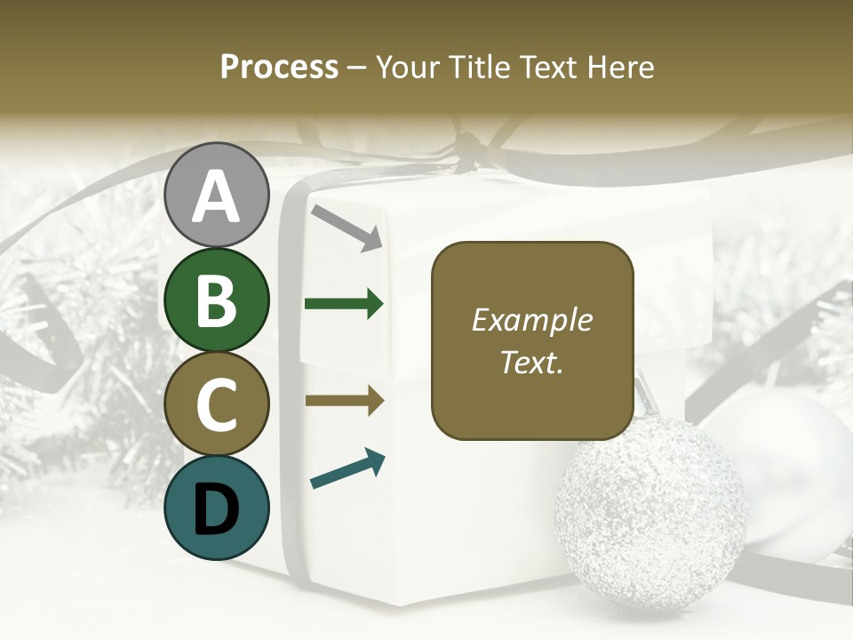 Gift Silver Box PowerPoint Template