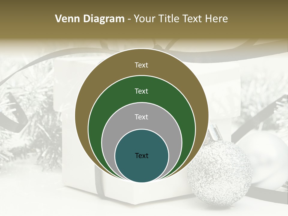 Gift Silver Box PowerPoint Template