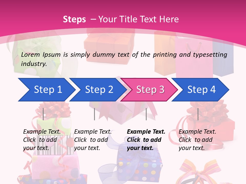 Orange Spotted Blue PowerPoint Template