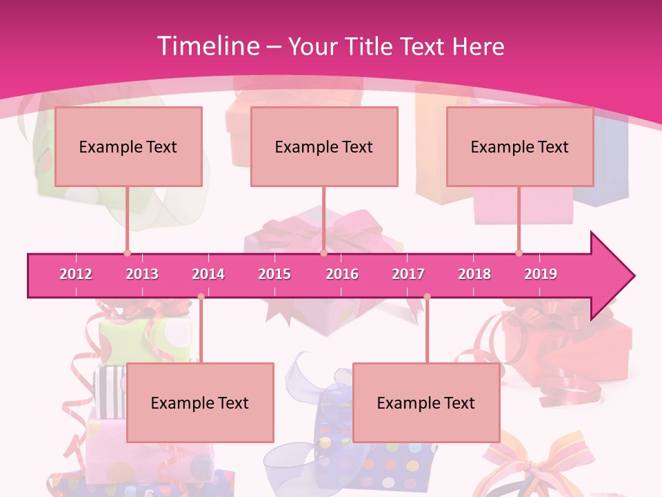 Orange Spotted Blue PowerPoint Template