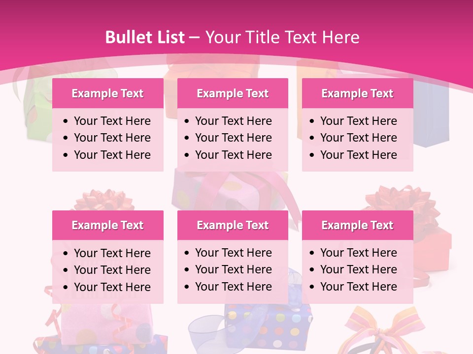 Orange Spotted Blue PowerPoint Template