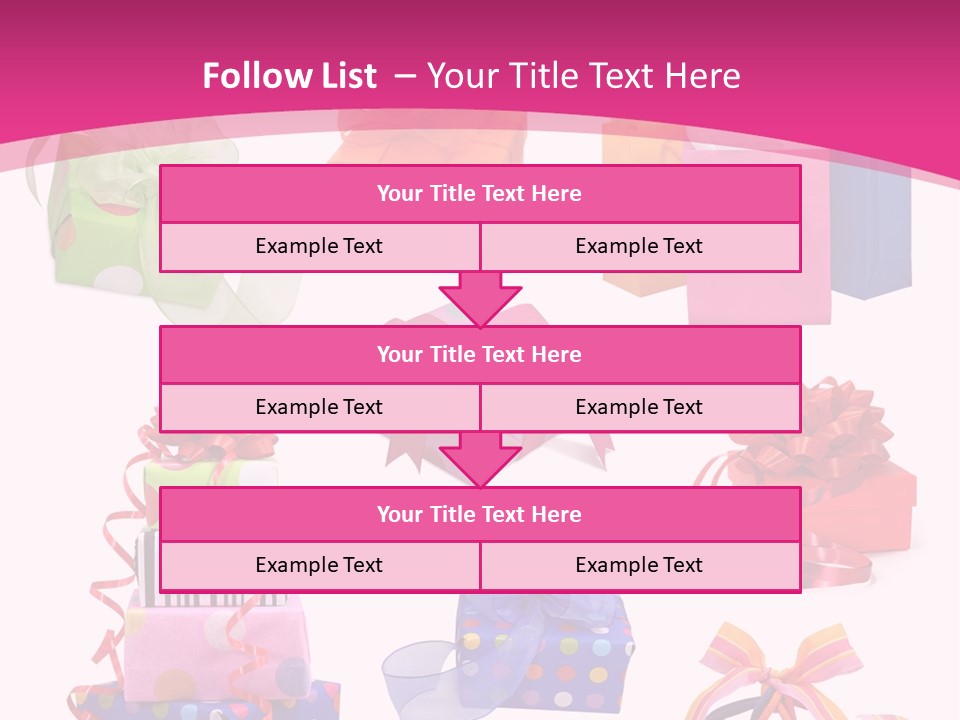 Orange Spotted Blue PowerPoint Template