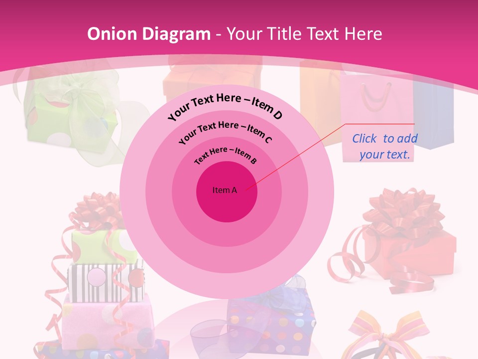 Orange Spotted Blue PowerPoint Template