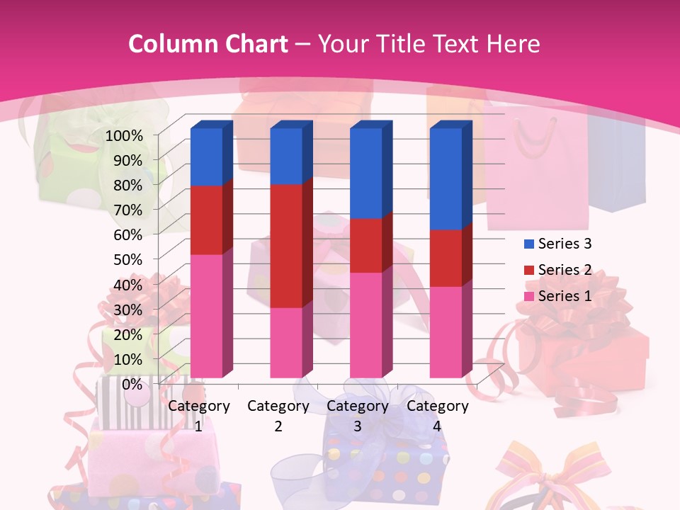 Orange Spotted Blue PowerPoint Template