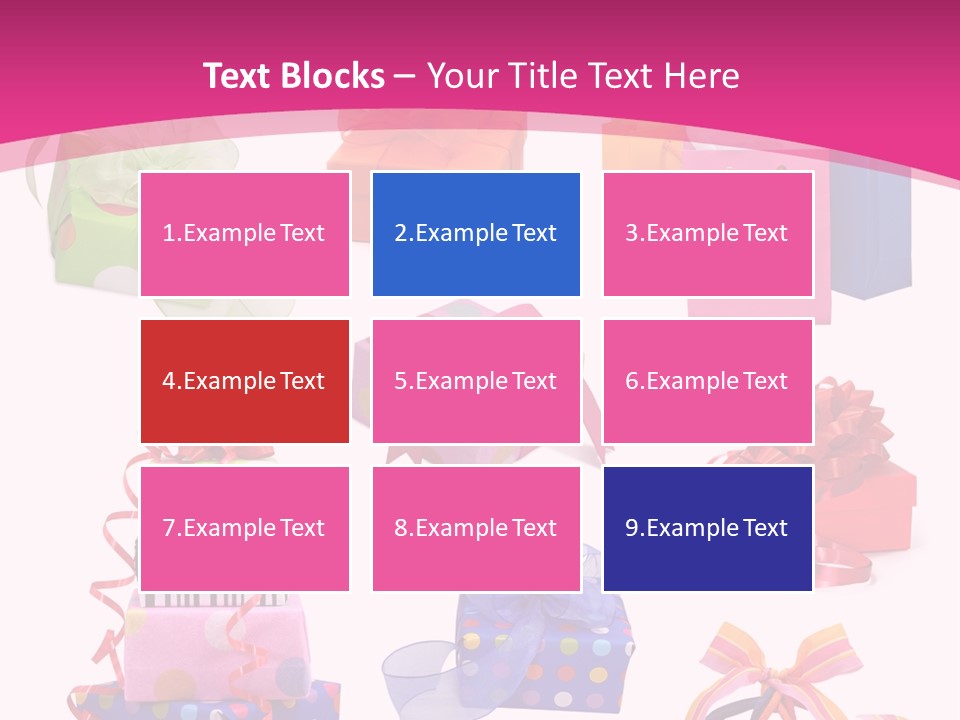 Orange Spotted Blue PowerPoint Template