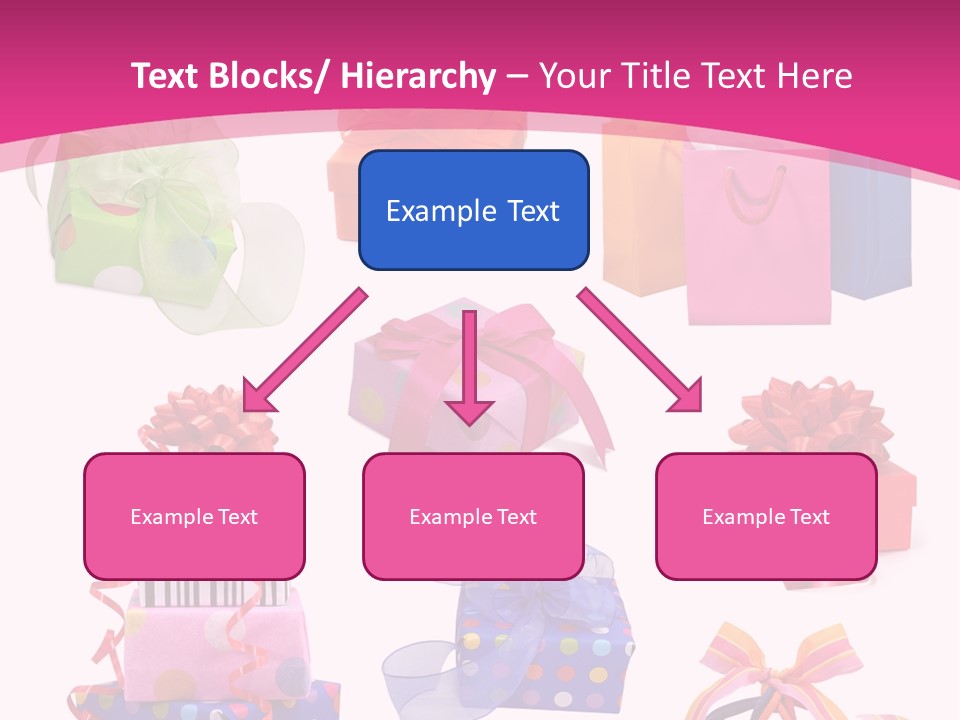 Orange Spotted Blue PowerPoint Template