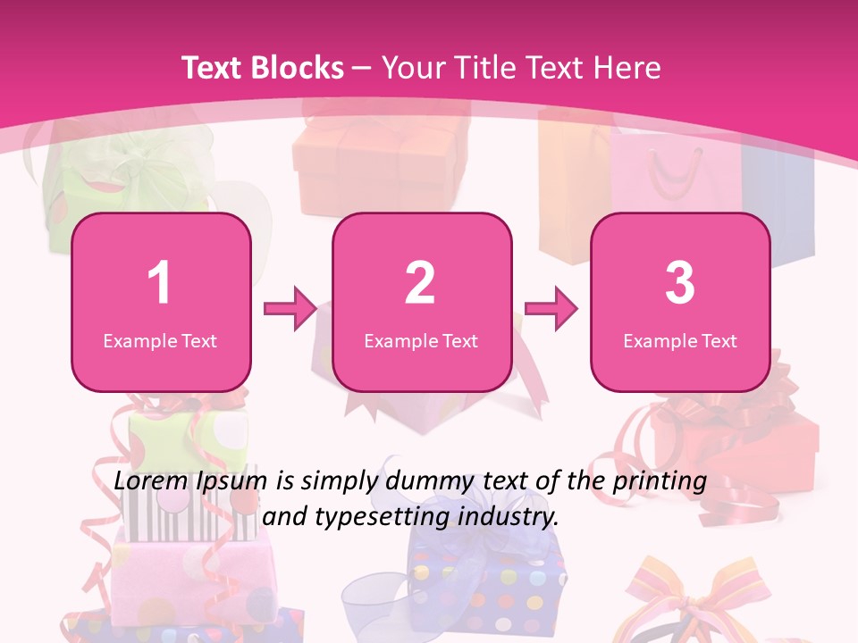 Orange Spotted Blue PowerPoint Template