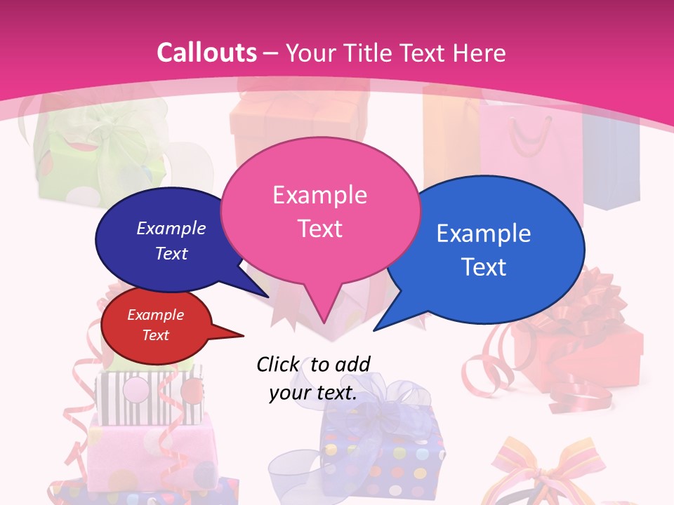 Orange Spotted Blue PowerPoint Template