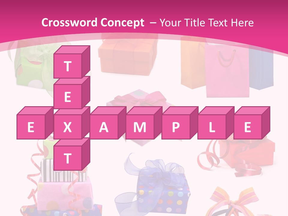 Orange Spotted Blue PowerPoint Template