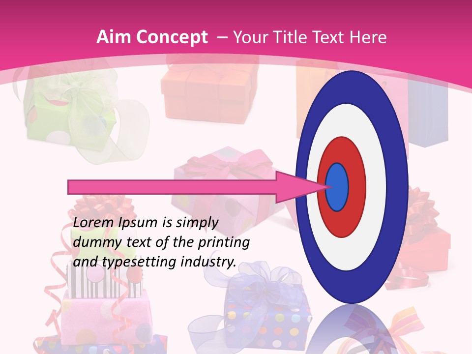 Orange Spotted Blue PowerPoint Template