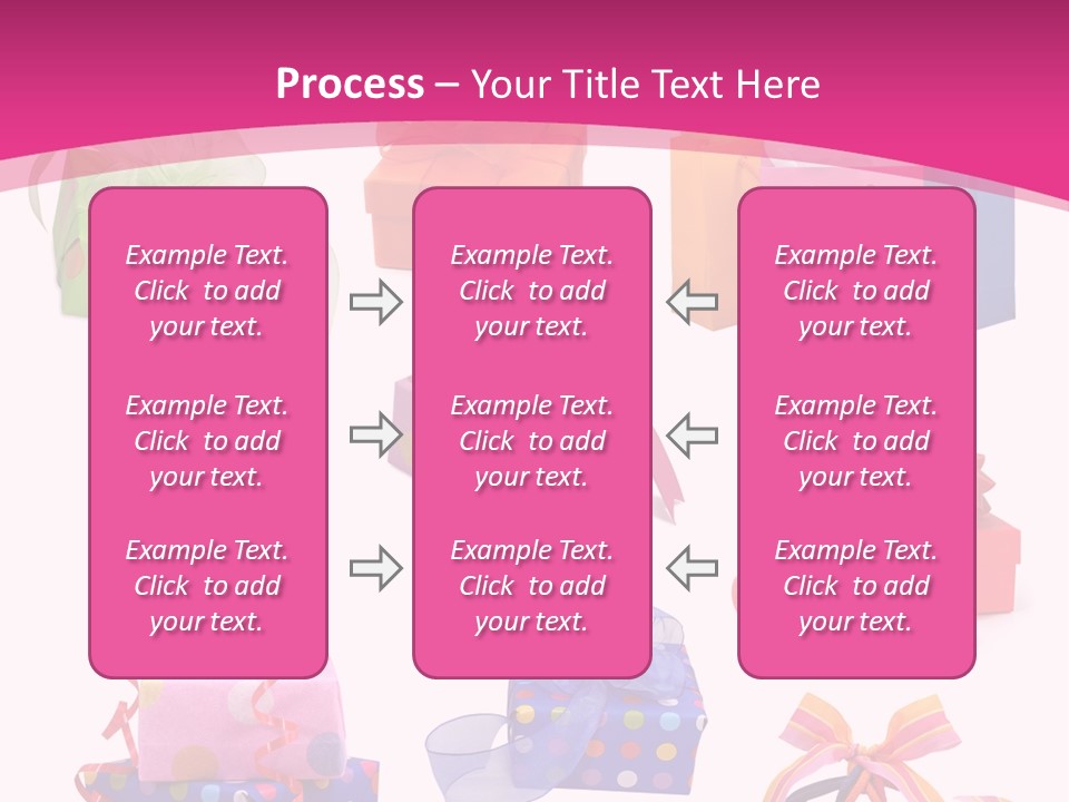 Orange Spotted Blue PowerPoint Template