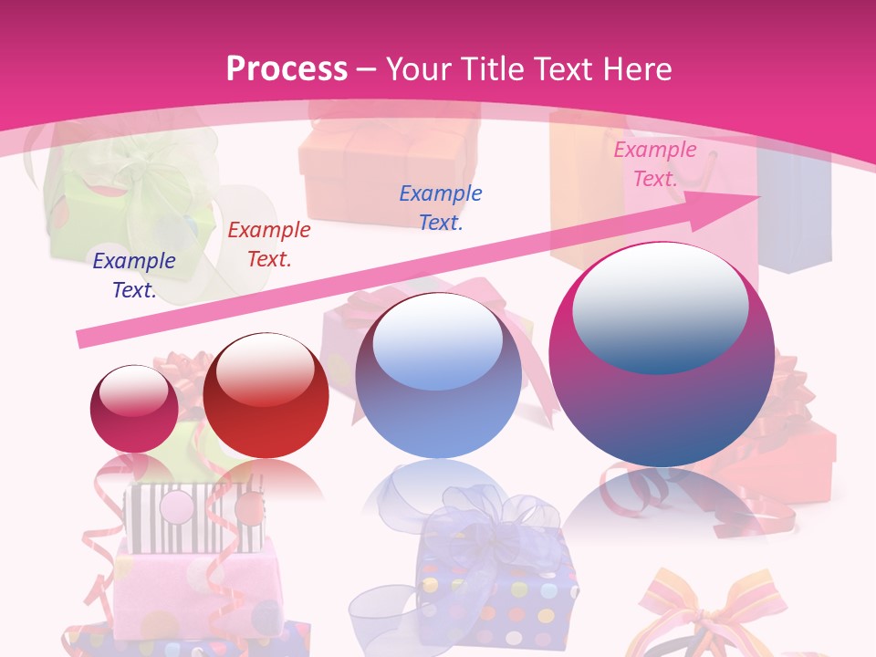 Orange Spotted Blue PowerPoint Template