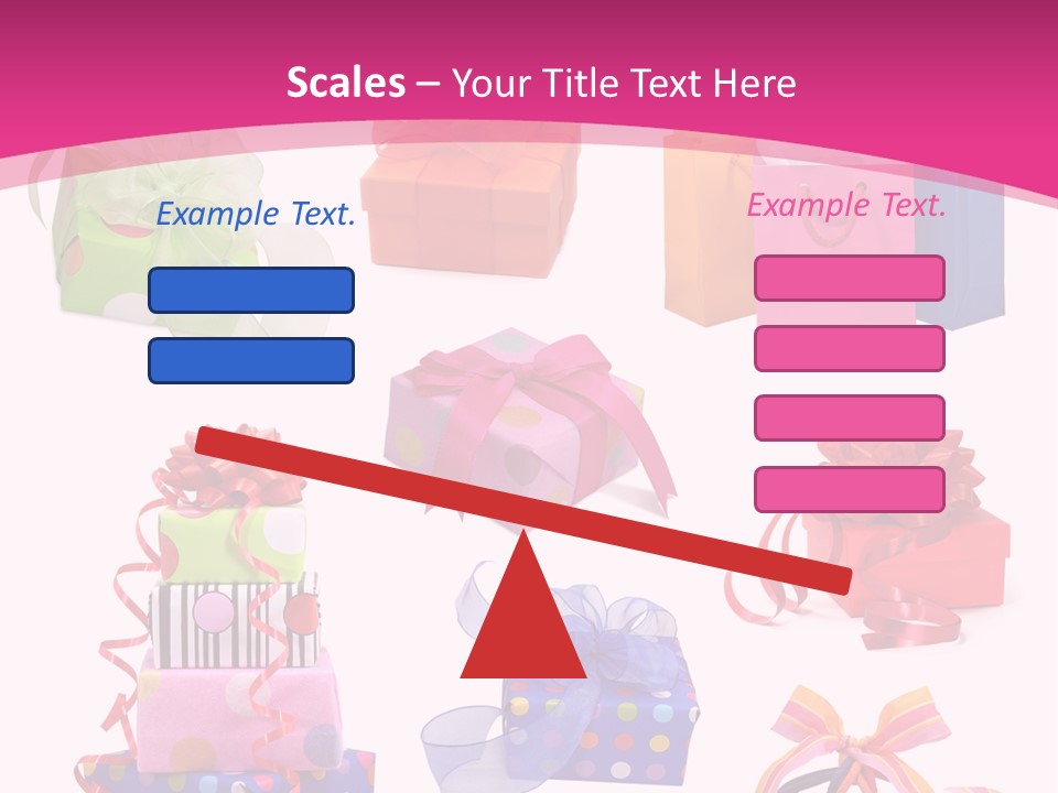 Orange Spotted Blue PowerPoint Template