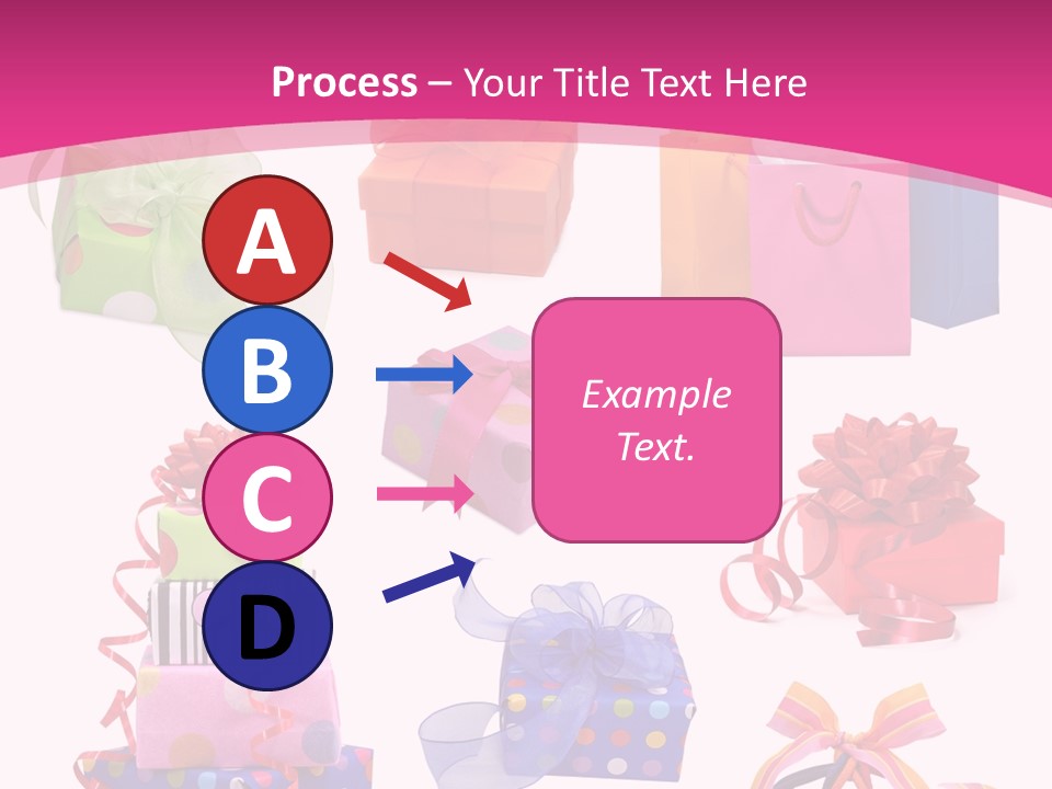 Orange Spotted Blue PowerPoint Template