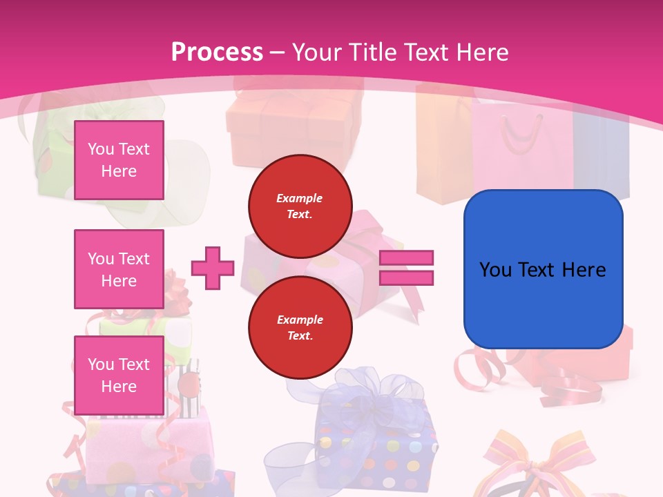 Orange Spotted Blue PowerPoint Template