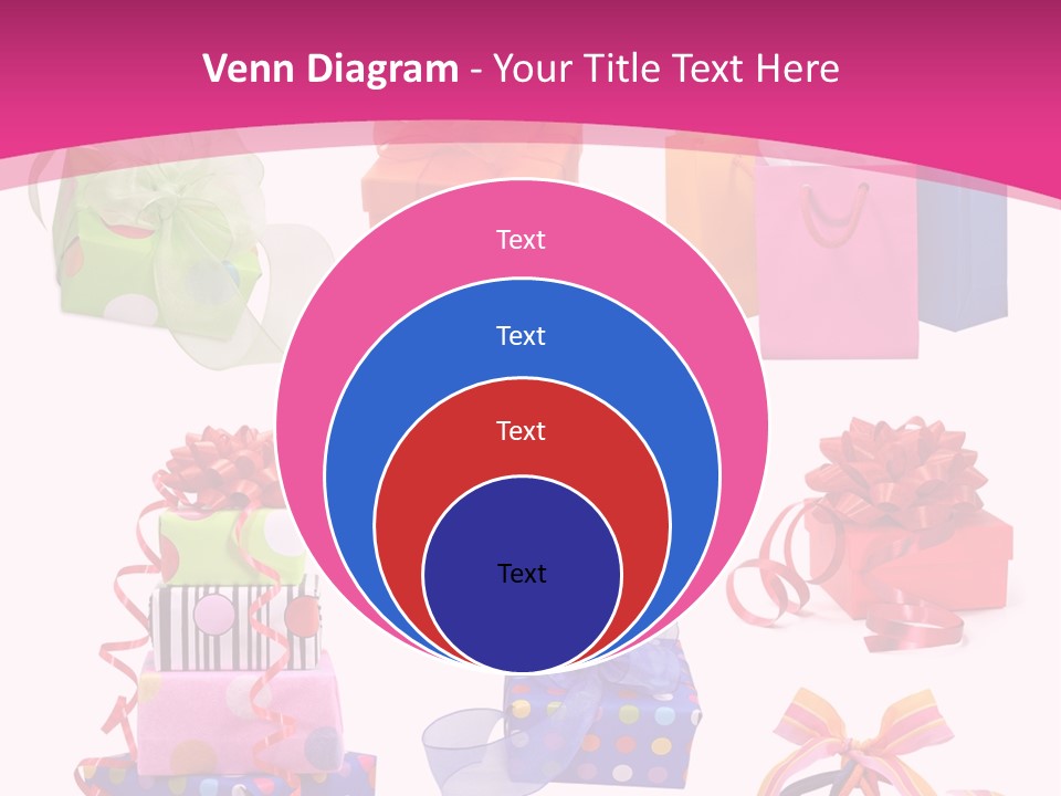 Orange Spotted Blue PowerPoint Template