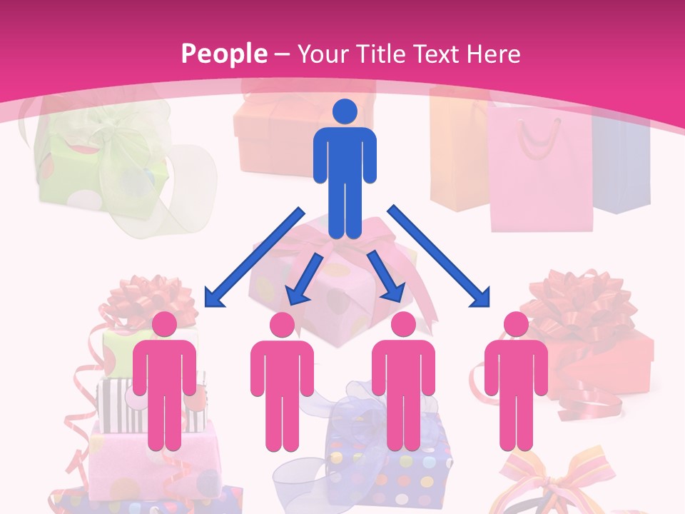 Orange Spotted Blue PowerPoint Template