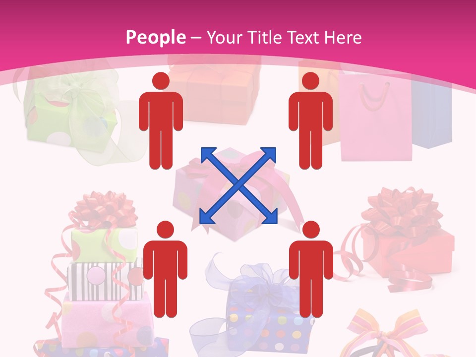 Orange Spotted Blue PowerPoint Template