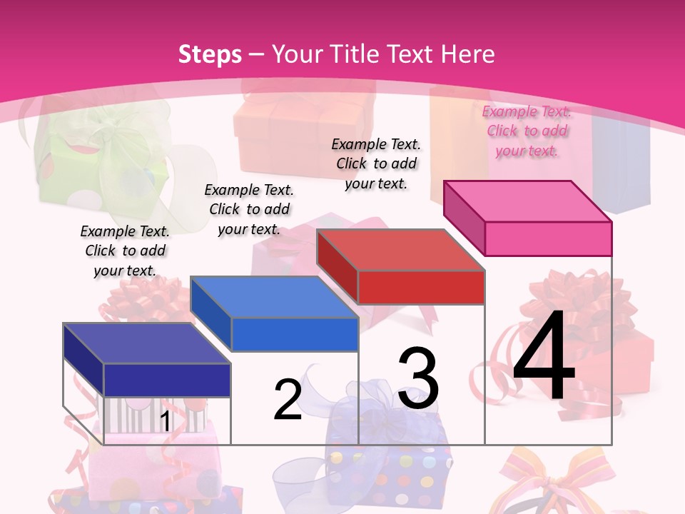 Orange Spotted Blue PowerPoint Template