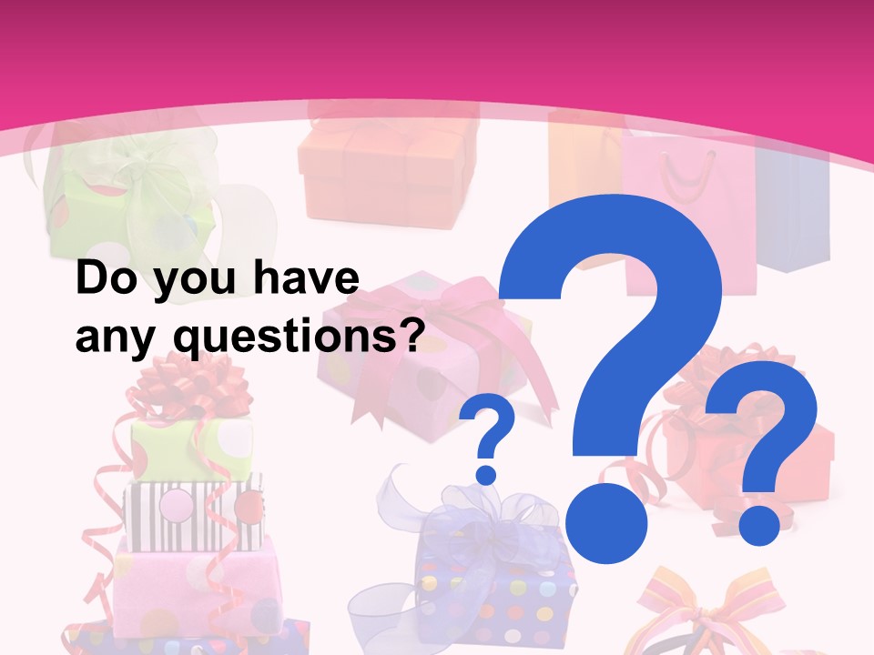 Orange Spotted Blue PowerPoint Template