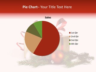 Xmas Gold Pine PowerPoint Template