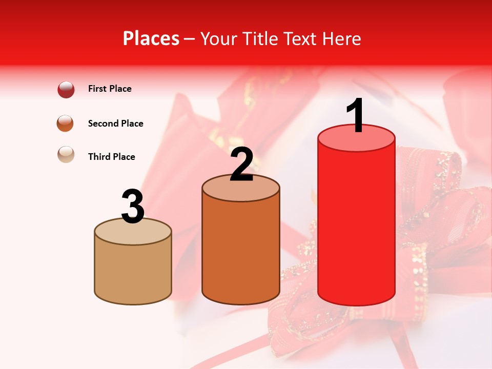 Isolated Present Golden PowerPoint Template