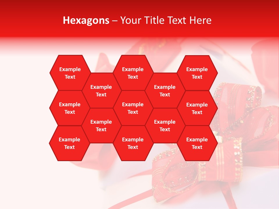 Isolated Present Golden PowerPoint Template