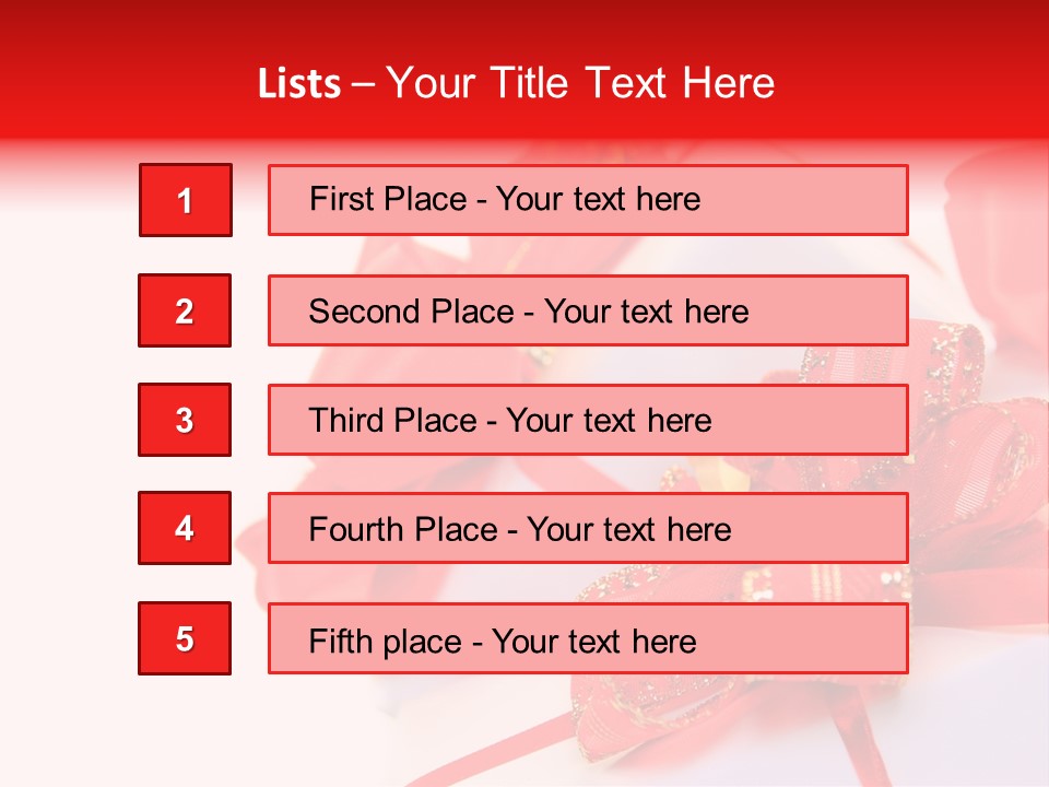 Isolated Present Golden PowerPoint Template