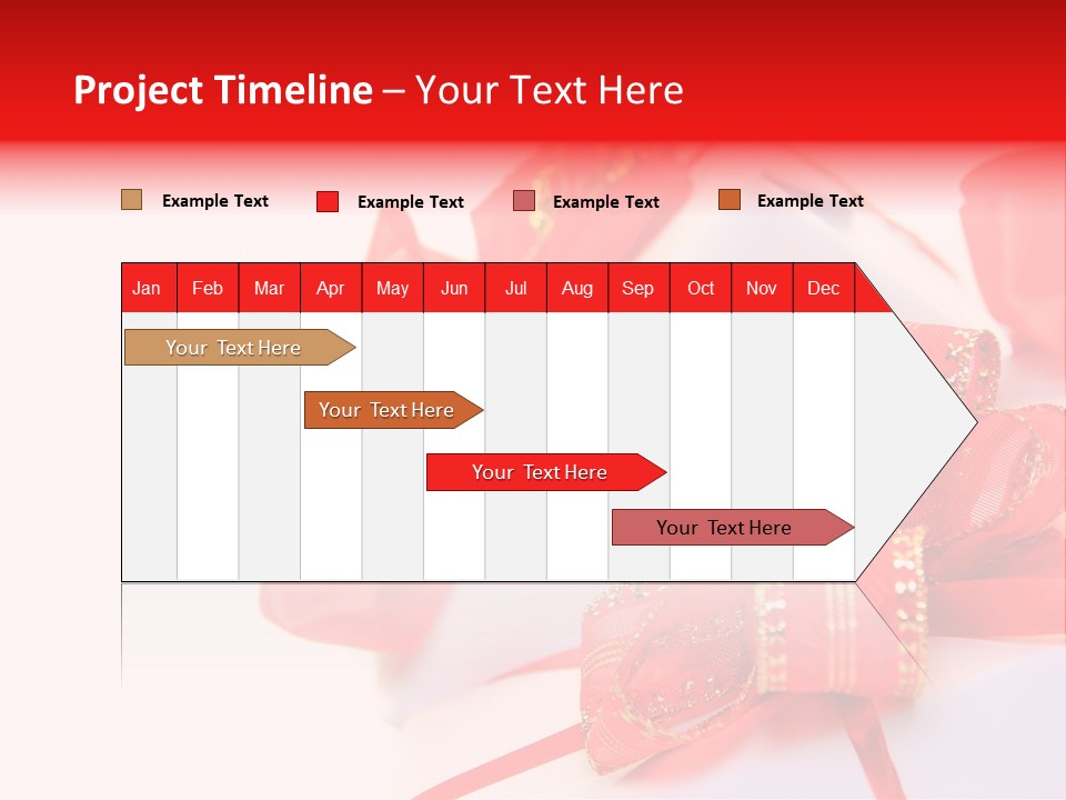 Isolated Present Golden PowerPoint Template