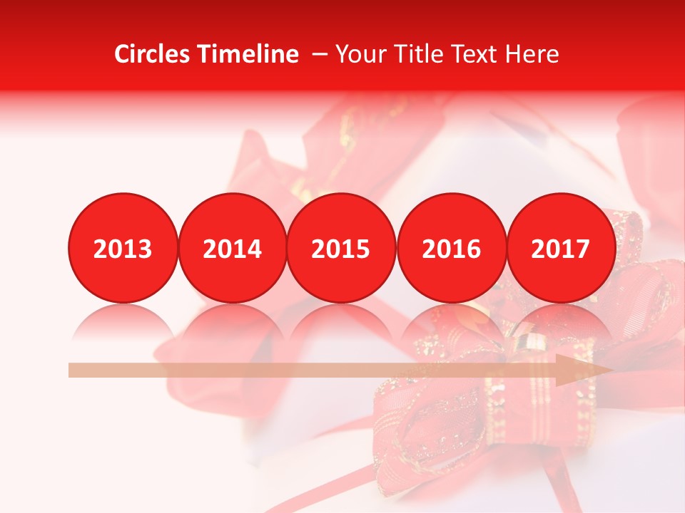 Isolated Present Golden PowerPoint Template