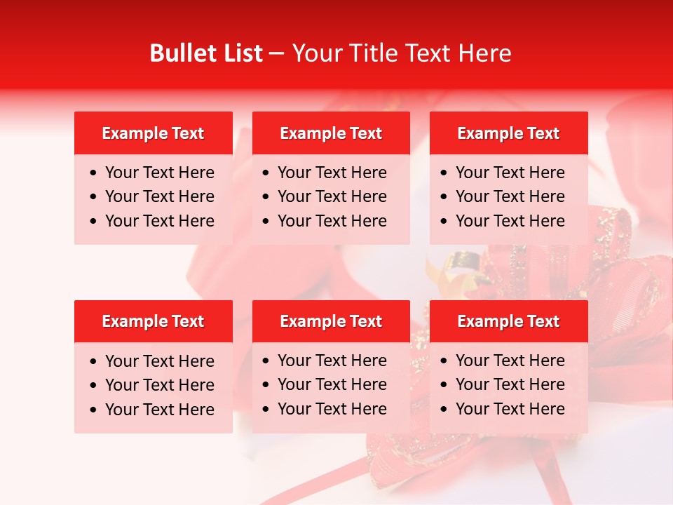 Isolated Present Golden PowerPoint Template