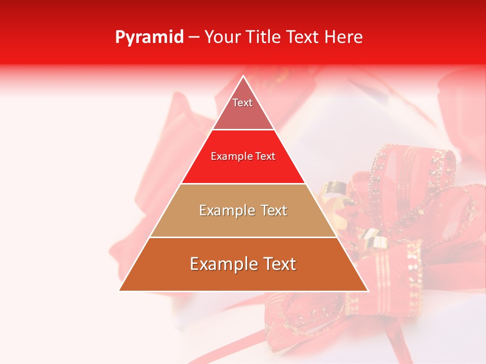 Isolated Present Golden PowerPoint Template