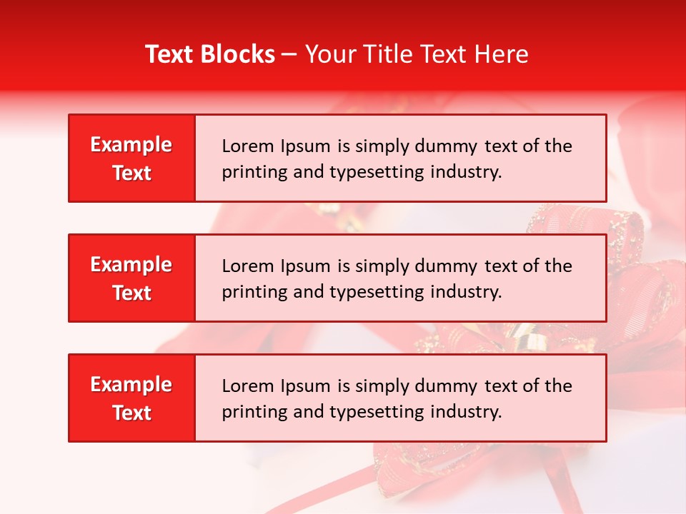 Isolated Present Golden PowerPoint Template