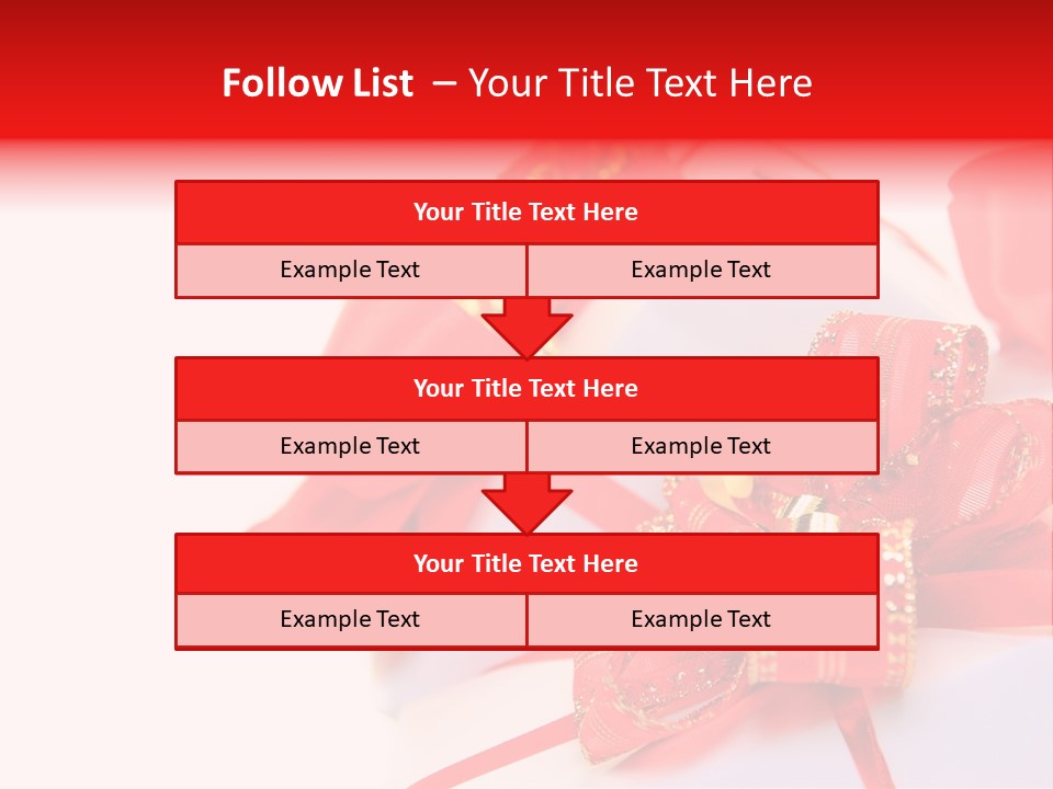 Isolated Present Golden PowerPoint Template
