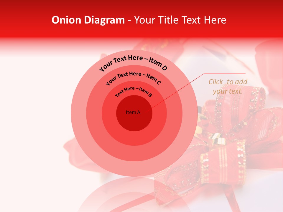 Isolated Present Golden PowerPoint Template