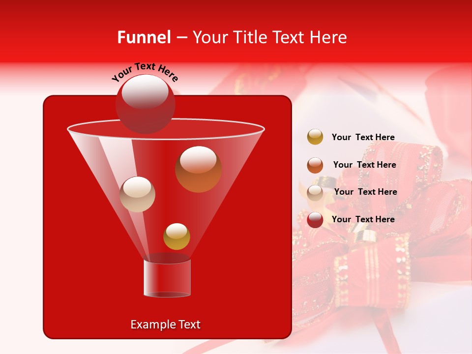 Isolated Present Golden PowerPoint Template