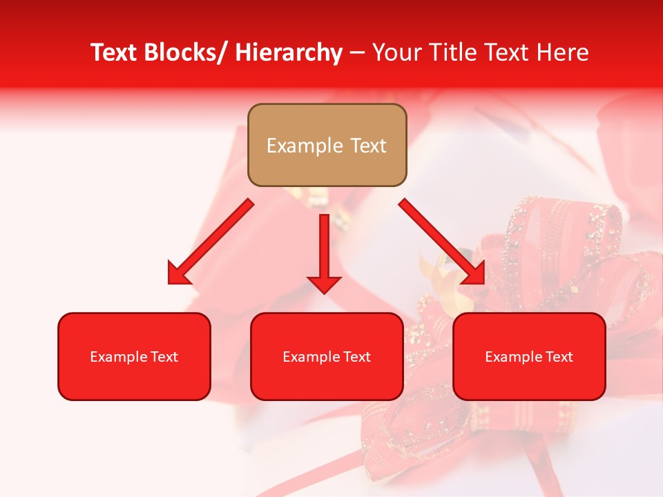 Isolated Present Golden PowerPoint Template