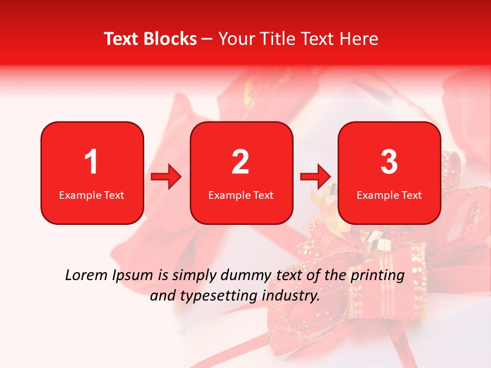 Isolated Present Golden PowerPoint Template