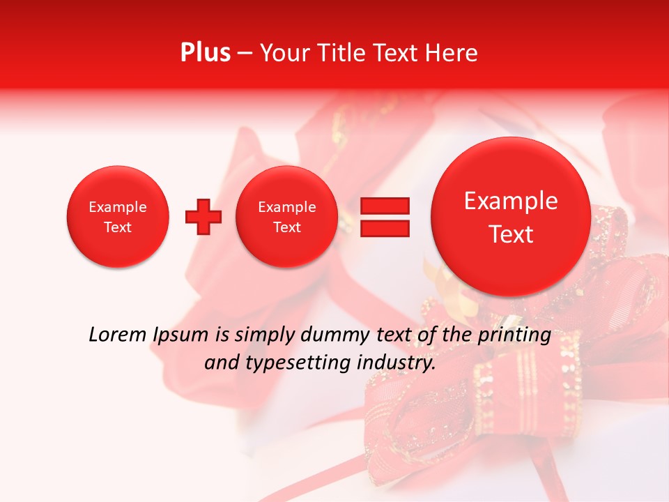Isolated Present Golden PowerPoint Template