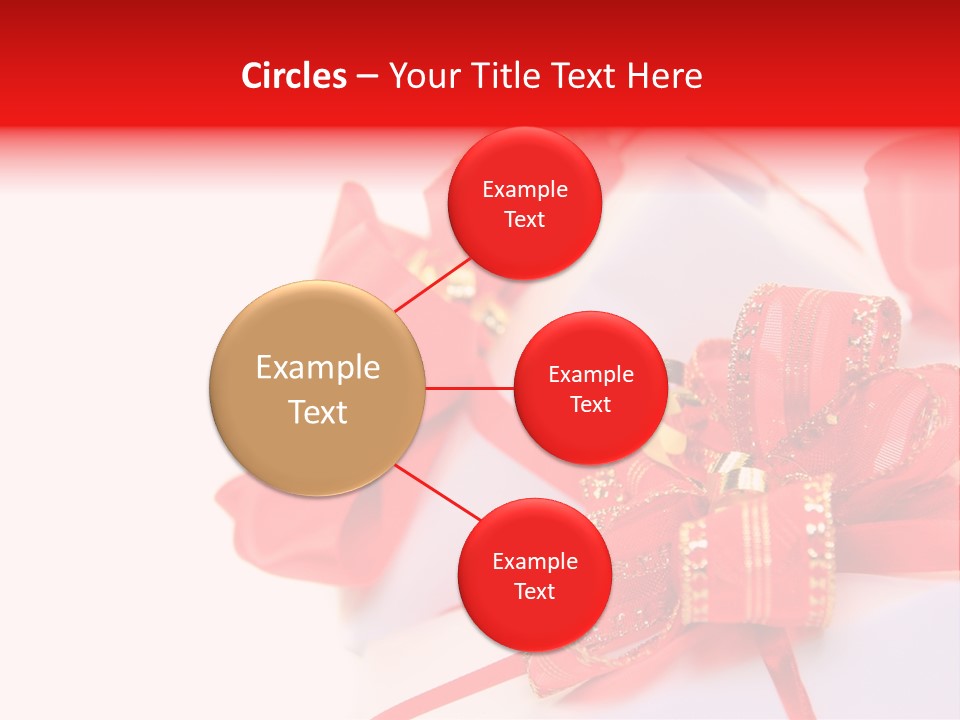 Isolated Present Golden PowerPoint Template