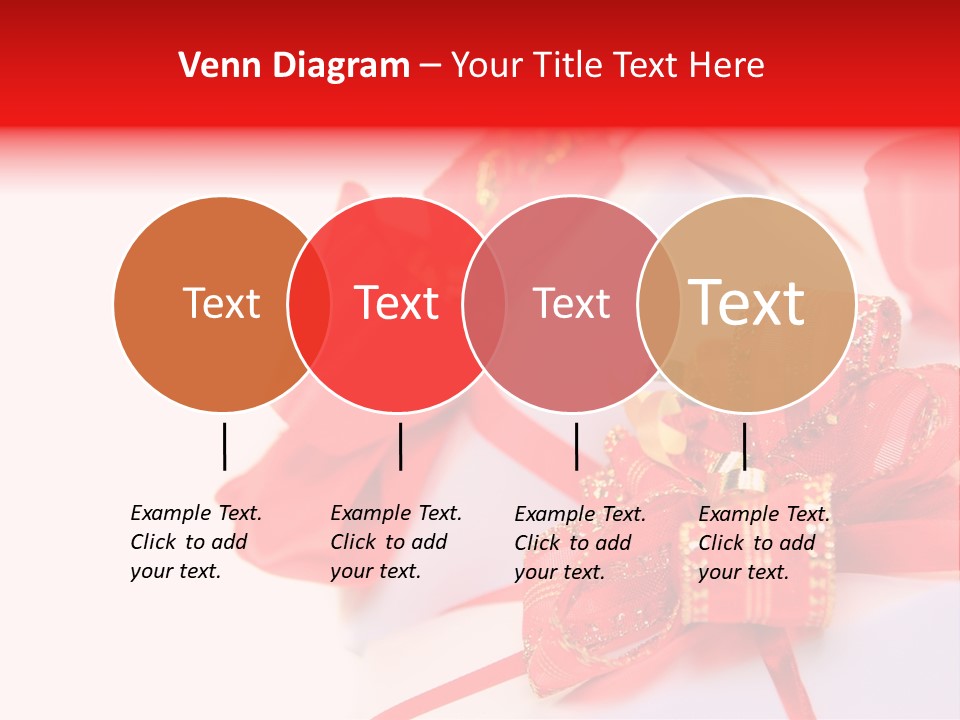 Isolated Present Golden PowerPoint Template