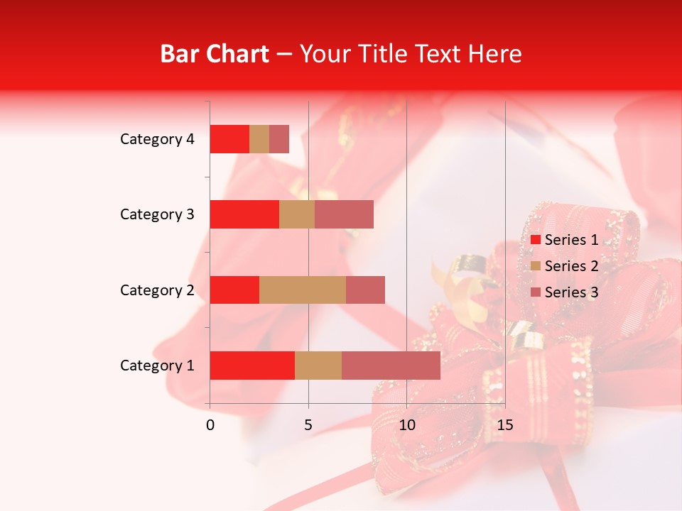 Isolated Present Golden PowerPoint Template