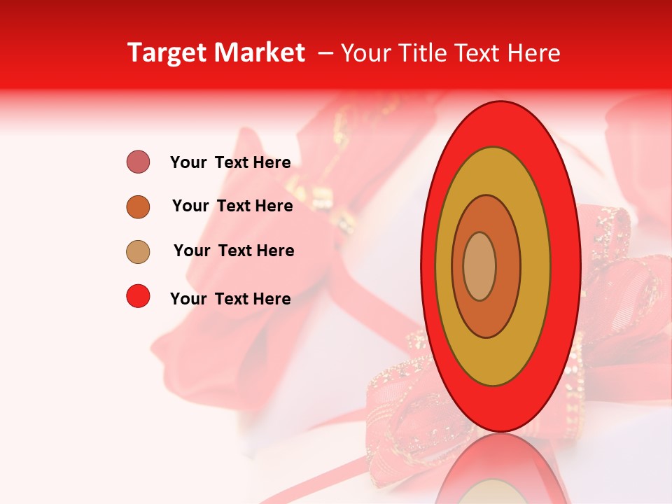 Isolated Present Golden PowerPoint Template