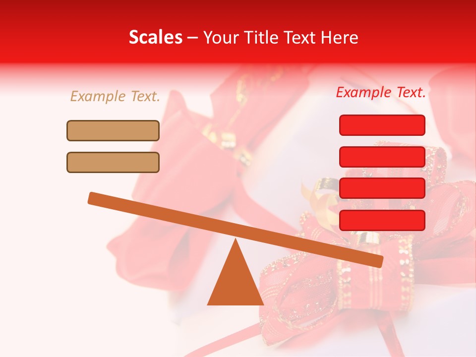 Isolated Present Golden PowerPoint Template