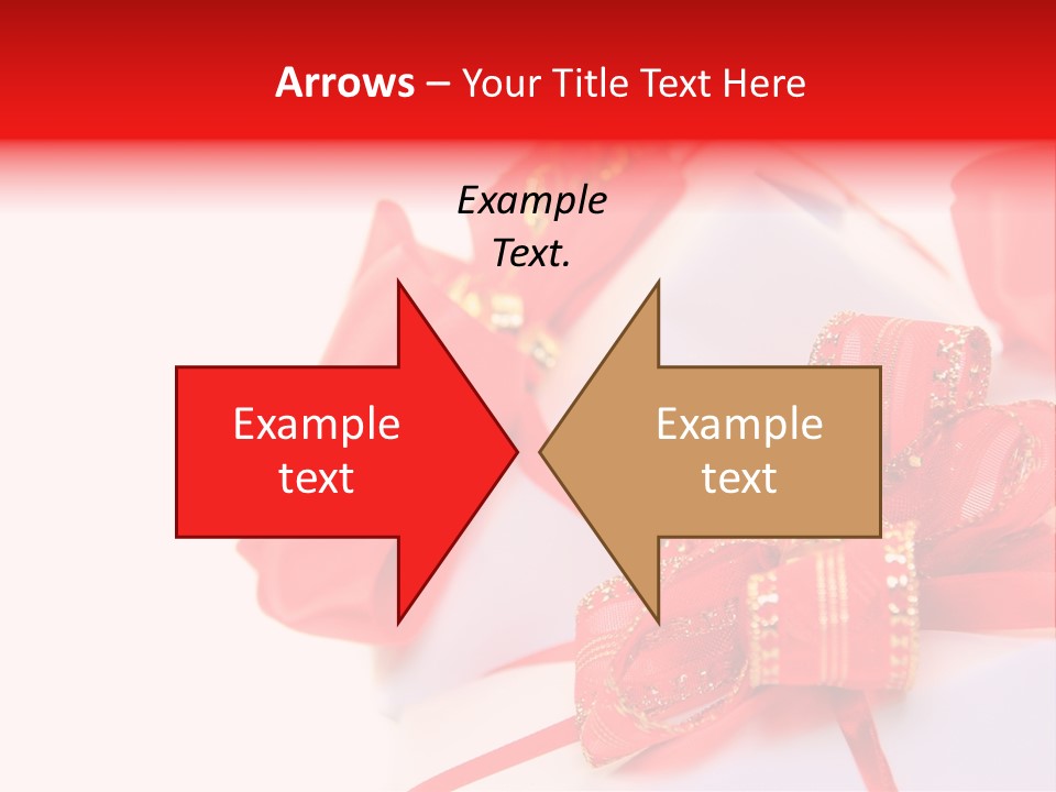 Isolated Present Golden PowerPoint Template