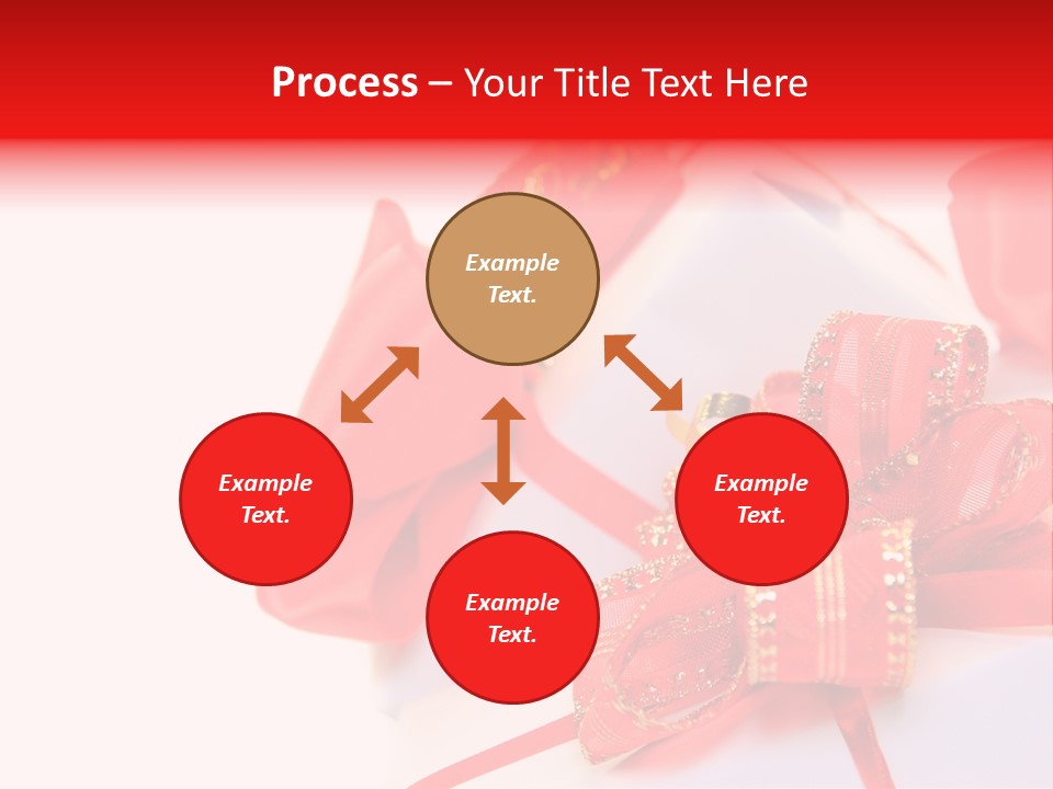 Isolated Present Golden PowerPoint Template