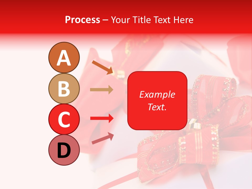 Isolated Present Golden PowerPoint Template