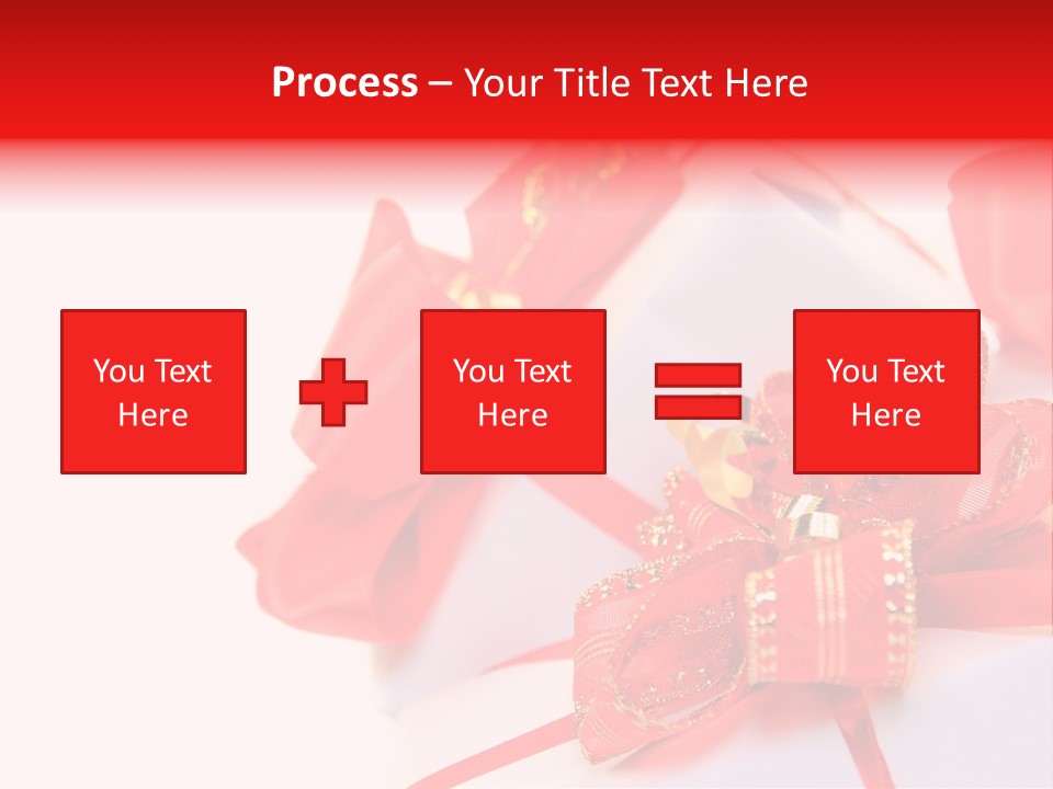 Isolated Present Golden PowerPoint Template